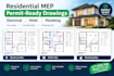 create residential mep permit ready electrical hvac plumbing drawings