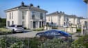 render masterplan housing, residential development layout, urban site cgi visual