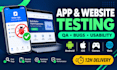 app testing qa testing usability testing website testing android app testing
