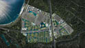 design large scale residential community masterplan waterfront site plan render