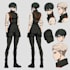 draw a character sheet in anime style