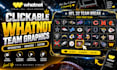 create an interactive clickable whatnot team graphic and animated transitions
