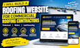 design commercial roofing website roofing contractor website