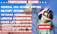 write an ats optimized federal USA resume