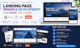design a high converting joomla, tilda, or duda landing page