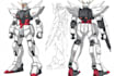 make gundam character illustration and robot art