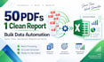 clean excel data and convert PDF files to excel