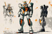 make gundam character illustration