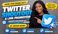 promote your website link with twitter posts to a targeted audience