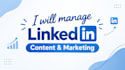 manage linkedin content and marketing