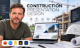 design construction bid presentation and contractor proposal deck