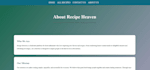 create a modern responsive food and recipe website