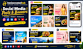 design social media posts and banners