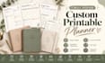 design aesthetic custom printable daily weekly monthly planner