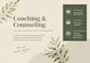 offer executive life design and life transition coaching