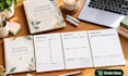 create aesthetic student planner,study templates in canva,editable ,printable