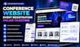 build conference website, event registration and online ticketing system