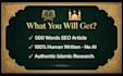 write authentic islamic articles and islamic research content