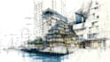 hand draw architecture and urban design sketches