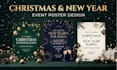 design christmas flyers, greeting cards and posters