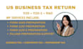 prepare 1120s, 1065, 1120, us business tax return