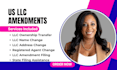 do llc ownership transfer, change llc address, llc name, register agent update