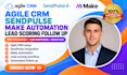 setup integrate agile crm sendpulse automation 360 make lead scoring follow up