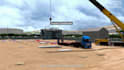 do 3d substation construction sequence video electrical power facility animation