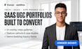 build a high converting tech and saas ugc portfolio