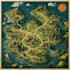 create a fantasy map, vector map
