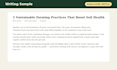 write agriculture,farming and SEO blog articles