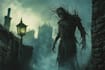 create dark horror character illustration