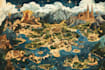 draw fantasy map illustration
