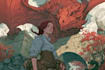 draw a fantasy book cover illustration