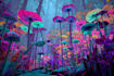 make psychedelic, trippy, weed, fantasy art