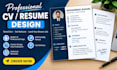 write and design a professional ats resume or cv