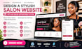 design a stylish salon website with an online appointment system