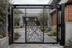 design modern sliding gate, grill, and railing 2d con
