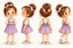 design cute childrens book characters expression and pose sheets