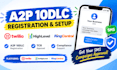 setup twilio a2p 10dlc, gohighlevel a2p and ringcentral registration