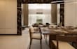 redraft 2d floor plan to 3d interior layout,modern basement,cozy space rendering