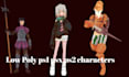 create rig animate psx ps1 ps2 low poly 3d characters retro style game character