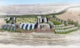 create large scale residential masterplan housing villa aerial site plan render