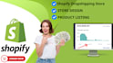 design shopify store, shopify dropshipping store, shopify website