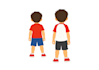 create flat illustration characters