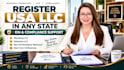 register USA llc in any state with ein and compliance