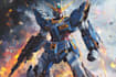 make gundam character illustration