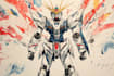make gundam character illustration