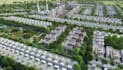 render 3d site plan,housing development, urban masterplan, real estate apartment