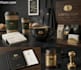 do premium coffee label, packaging, paper cup, sticker design